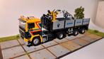 Tekno Volvo F12 Buiter met city stenentrailer, Ophalen of Verzenden, Zo goed als nieuw, Bus of Vrachtwagen, Tekno