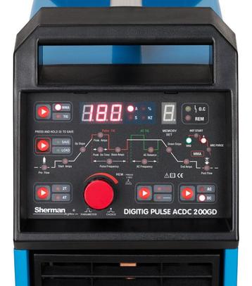 Hekwerk Aluminium SHERMAN Tig AC- DC HF puls 200 Ampere beschikbaar voor biedingen