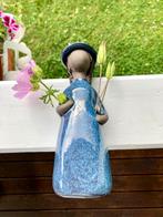 Jie Gantofta: keramisch bloemenmeisje Zweden, vaas jaren 70., Antiek en Kunst, Antiek | Keramiek en Aardewerk, Ophalen of Verzenden