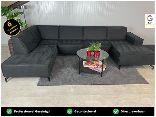 GRATIS LEVERING Z.G.A.N U-bank  345x215x170 GEREINIGD, Huis en Inrichting, Banken | Bankstellen, Zo goed als nieuw, Hoekbank, Vierpersoons of meer