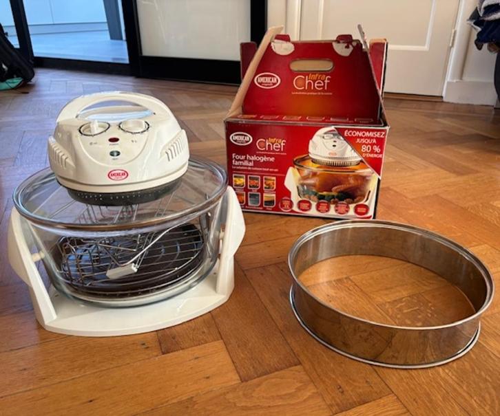 Halogeenoven Infra Chef American OriginalsZo goed als nieuw!, Witgoed en Apparatuur, Ovens, Zo goed als nieuw, Vrijstaand, Oven met grill