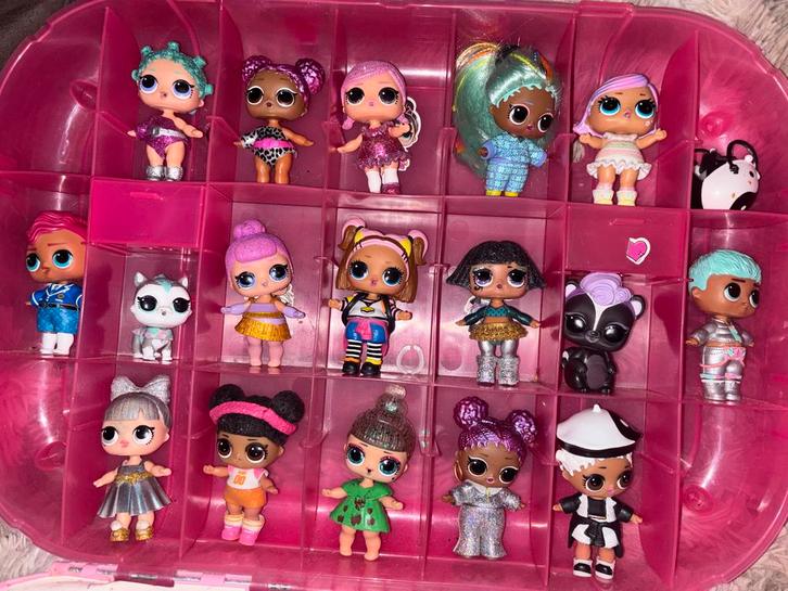 LOL Surprise Koffers met Poppen en Accessoires, Kinderen en Baby's, Speelgoed | Poppen, Gebruikt, Babypop, Ophalen of Verzenden