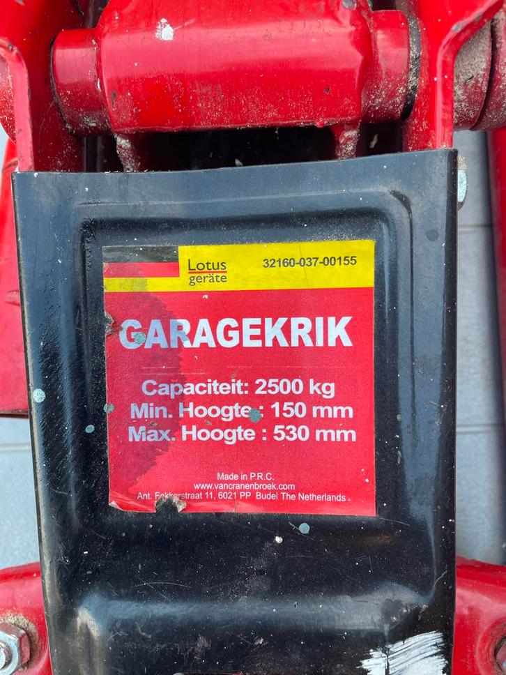 Garagekrik 2,5 Ton - Krachtige Hefkracht!, Auto diversen, Krikken, Gebruikt, Garagekrik, Hydraulisch, Ophalen of Verzenden