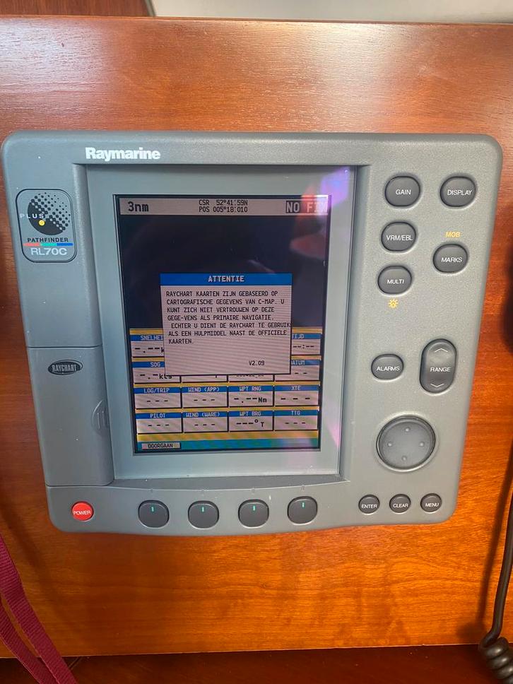Raymarine RL70C kaartplotter met radar, Watersport en Boten, Navigatiemiddelen en Scheepselektronica, Gebruikt, Kaartplotter of Fish Finder