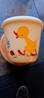 Nostalgische jaren 60 luieremmer met eendjes, Ophalen of Verzenden, Gebruikt