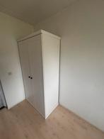 Witte Houten Kast met Hangruimte, Huis en Inrichting, Kasten | Kledingkasten, Ophalen, 100 tot 150 cm, Zo goed als nieuw, 150 tot 200 cm