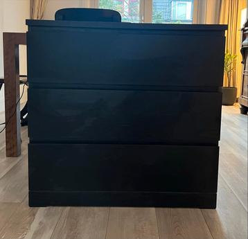 Ikea Malm ladekast, zwart - afbeelding 1