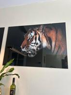Tijger op Glas, Huis en Inrichting, Ophalen, 50 tot 75 cm, 75 tot 100 cm, Print