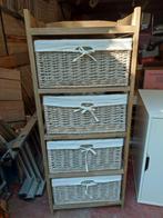 Ladekastje met rieten manden., Huis en Inrichting, Kasten | Ladekasten, Ophalen, Gebruikt, 50 tot 100 cm, Minder dan 100 cm