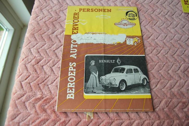 Beroeps auto vervoer Personen 20 december 1957, Boeken, Auto's | Folders en Tijdschriften, Gelezen, Overige merken, Ophalen of Verzenden