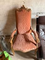 Mooie originele antieke fauteuil met oud roze bekleding., Ophalen