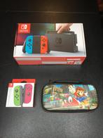 Nintendo Switch V1 + Beschermtas, Ophalen, Gebruikt, Met 3 controllers of meer, Switch Original