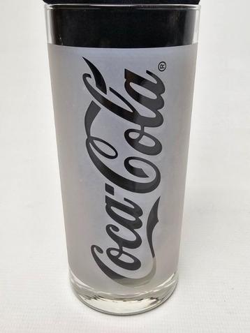# Vintage Coca Cola Glas - Wit Mat - Dubbelzijdig Design beschikbaar voor biedingen