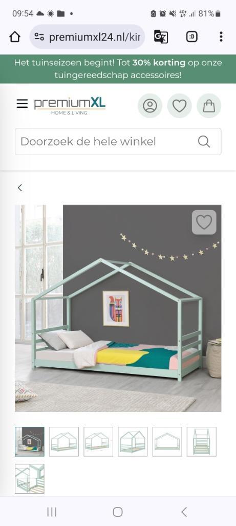 Grond bed/montessori bed voor kind, Kinderen en Baby's, Kinderkamer | Bedden, Zo goed als nieuw, 140 tot 160 cm, 70 tot 85 cm