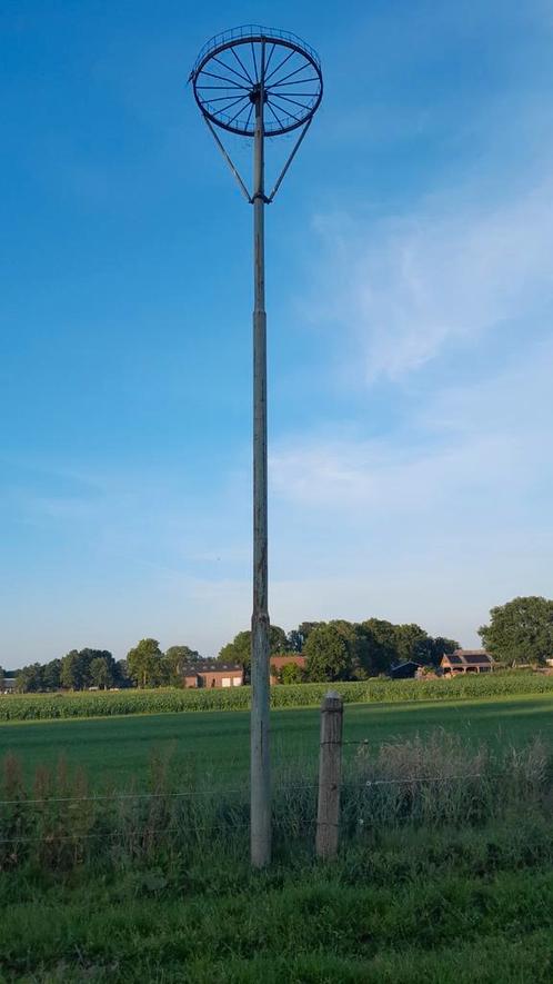Ooievaarsnest op paal, Tuin en Terras, Vogelhuisjes en Vogelbaden, Gebruikt, Ophalen