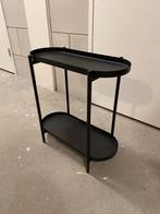 Sidetable Zwart, Ophalen, Zo goed als nieuw, 25 tot 50 cm, Rechthoekig