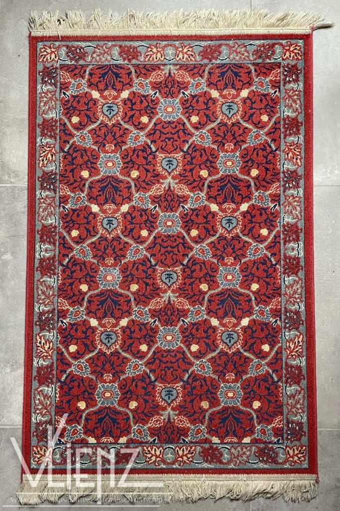 Vintage tapijt, vloerkleed, wandkleed oranje rood, Huis en Inrichting, Stoffering | Tapijten en Kleden, Gebruikt, 50 tot 100 cm