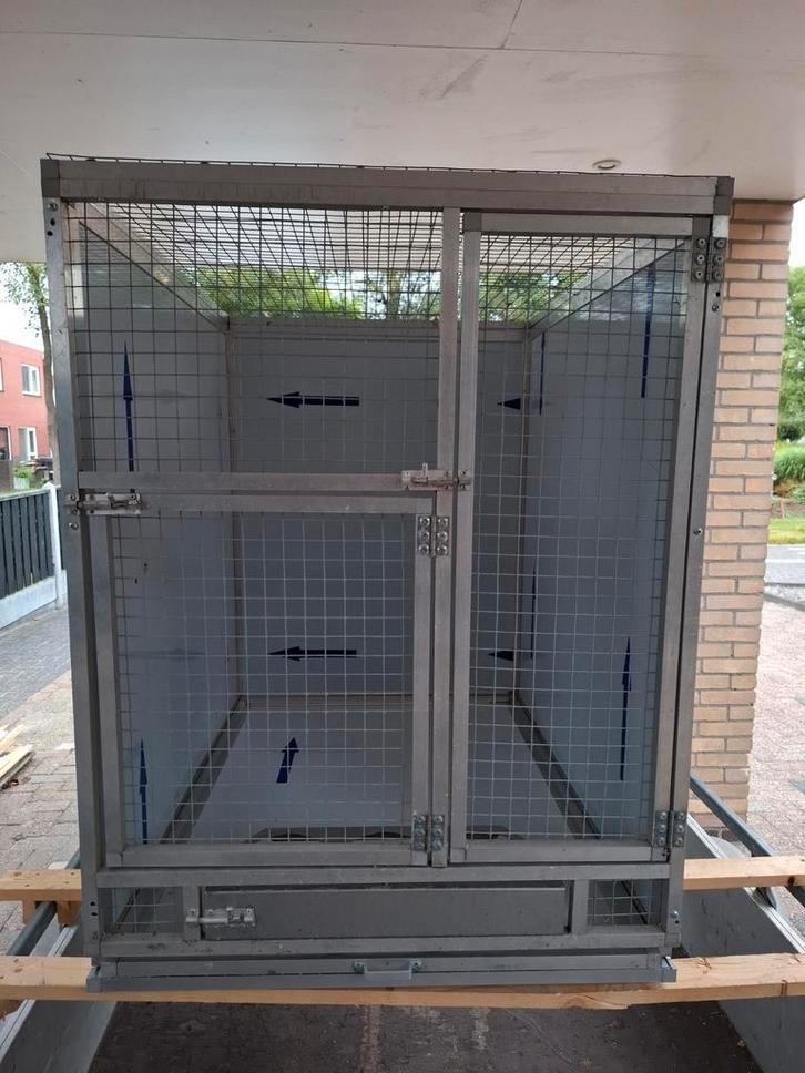 Broedkooi met voederplateau en lade, Dieren en Toebehoren, Vogels | Hokken en Kooien, Volière, Aluminium, Ophalen