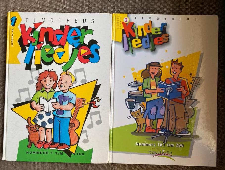 Kinderliedjes Timotheüs - Liedboek 1 & 2, Ophalen of Verzenden, Gelezen, Algemeen