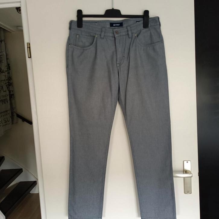 Gardeur blauw/grijze herenbroek maat 36/30 z.g.a.n., Kleding | Heren, Broeken en Pantalons, Zo goed als nieuw, Maat 52/54 (L)