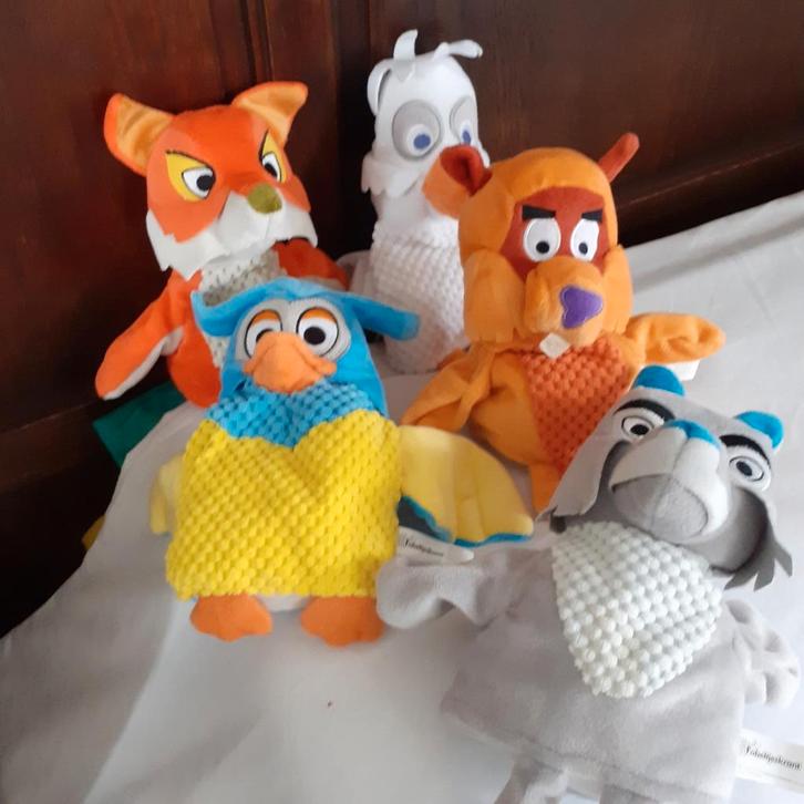 Fabeltjeskrant handpoppen poppenkastpoppen, Verzamelen, Poppen, Zo goed als nieuw, Pop, Ophalen of Verzenden