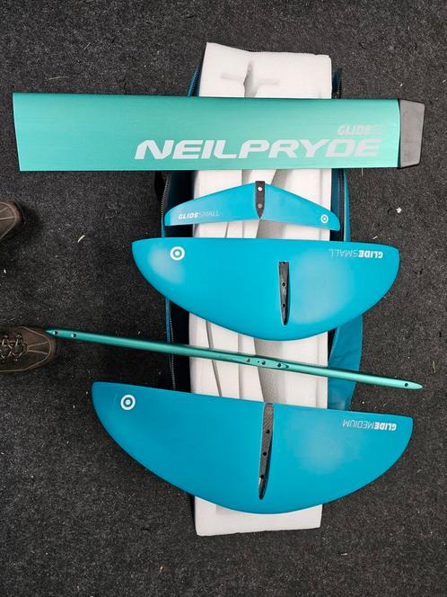 Neil Pryde Wind Glide foilsets deep t en powerbox, Watersport en Boten, Windsurfen, Zo goed als nieuw, Ophalen of Verzenden