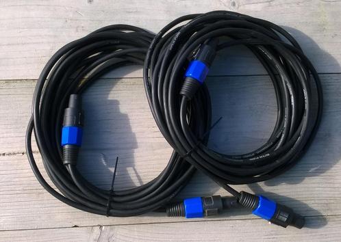 Luidsprekersnoeren 2x10 meter, budget uitvoering, Muziek en Instrumenten, Kabels en Stekkers, Zo goed als nieuw, Speaker of Versterker