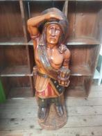 Grote indianen houten beeld, Ophalen