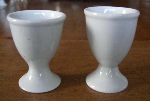 Antieke / Vintage oude eierdopjes 2 verschillende., Antiek en Kunst, Antiek | Servies los, Ophalen of Verzenden