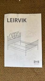 Leirvik Bed Ikea 140X200 gebroken wit, Huis en Inrichting, Ophalen, Wit, Tweepersoons, 140 cm