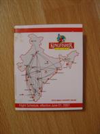 Timetable / dienstregeling Kingfisher Airlines zomer 2007, Ophalen of Verzenden, Zo goed als nieuw, Boek of Tijdschrift