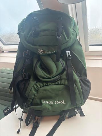 Groene Rugzak 65+5L - Zo goed als nieuw beschikbaar voor biedingen