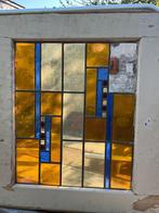 Glas in Lood Raam Art Deco, Doe-het-zelf en Verbouw, Glas en Ramen, Ophalen, Gebruikt, Minder dan 80 cm, Overige typen