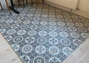 Vloerzeil vinyl 2,10x1,65 m tegellook Smiley / Macon beschikbaar voor biedingen