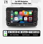 Draadloos Carplay Autoradio voor VW Seat Skoda Android 13, Ophalen of Verzenden, Nieuw