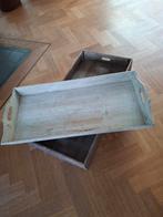 Houten Sier Dienbladen, Ophalen of Verzenden, Gebruikt, Rechthoekig, Hout