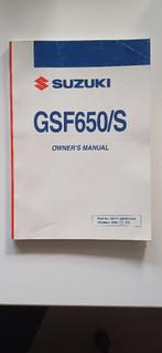 Instructieboekje Suzuki GSF 650 S 2005, Motoren, Ophalen of Verzenden, Suzuki