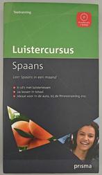 Taaltraining: Prisma Luistercursus Spaans (6 audio-cd's)., Boeken, Studieboeken en Cursussen, Ophalen of Verzenden, Alpha, Zo goed als nieuw