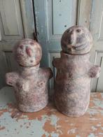 Terracotta man vrouw stel afneembare hoofden kunst stelletje, Ophalen, Huis en Inrichting