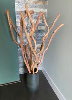 Vaas met decoratief gedroogd driftwood, Ophalen of Verzenden, Zo goed als nieuw