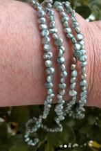 Parel Ketting Vintage Zoetwater parels Barok Grijs Blauw, Sieraden, Tassen en Uiterlijk, Kettingen, Ophalen of Verzenden, Zo goed als nieuw