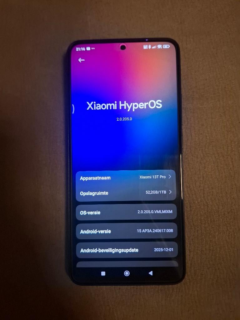 Xaomi 13T pro 1TB, Telecommunicatie, Mobiele telefoons | Batterijen en Accu's, Ophalen of Verzenden, Zo goed als nieuw, Overige merken