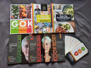 Grip op koolhydraten,  GOK, yvonne lemmers, 6 boeken+waaier beschikbaar voor biedingen
