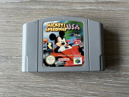 Mickey’s Speedway USA voor de Nintendo 64. ZGAN, Spelcomputers en Games, Games | Nintendo 64, Zo goed als nieuw, Ophalen of Verzenden