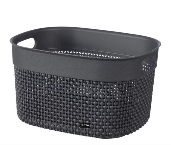 Curver Filo wasmand S 6L donkergrijs van 6 voor 3, Huis en Inrichting, Badkamer | Badtextiel en Accessoires, Nieuw, Overige typen