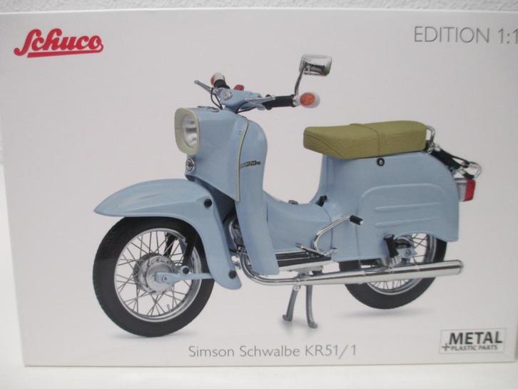 Simson Schwalbe Kr51/1 Schuco 1/10, Hobby en Vrije tijd, Modelauto's | 1:5 tot 1:12, Nieuw, Motor, 1:9 t/m 1:12, Ophalen of Verzenden
