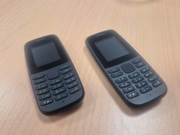 2x Nokia 105 Dual Sim 4G (2019) – Met doos en oplader  beschikbaar voor biedingen
