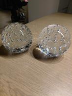 PRESSE-PAPIERS SPIJKERBOLLEN - F.MEYDAM - LEERDAM GLAS, Antiek en Kunst, Antiek | Glas en Kristal, Ophalen of Verzenden