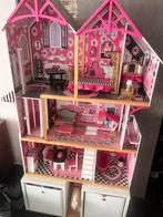Mooi Poppenhuis met Meubels barbies paarden enz, Ophalen, Zo goed als nieuw, Poppenhuis