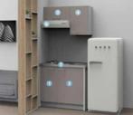 Minikeuken Moderna met RVS werkblad 1m x 0,60m, Huis en Inrichting, Ophalen, Bruin, Nieuw, 50 tot 100 cm